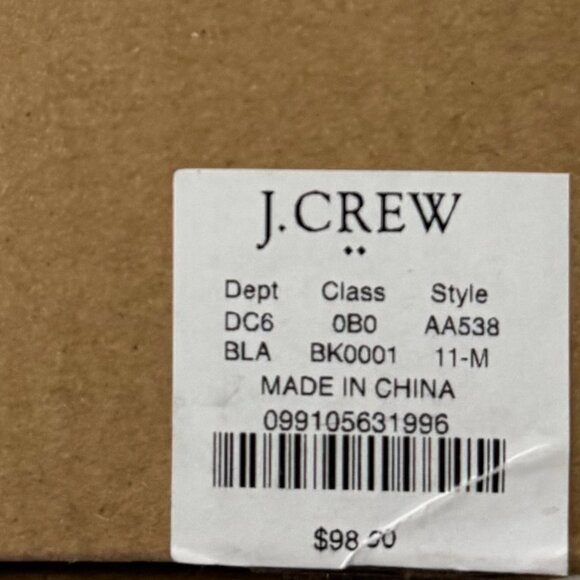 NIB JCrew Mercantile Chelsea Ankle Rain Boots Woman's sz 11 Black Lug Sole - Picture 8 of 13